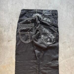 DMJ Day Men Japanese Style Straight Leg Embroidered Denim Vintage Jeans